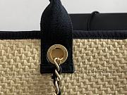 CHANEL CANVAS LARGE DEAUVILLE TOTE BEIGE A66942 SIZE 38 CM - 3