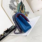 CHANEL CLASSIC HANDBAG BLUE A01112 SIZE 25 CM - 2