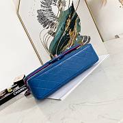 CHANEL CLASSIC HANDBAG BLUE A01112 SIZE 25 CM - 3