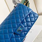 CHANEL CLASSIC HANDBAG BLUE A01112 SIZE 25 CM - 6