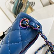CHANEL MINI FLAP BAG BLUE A35200 SIZE 17 CM - 5