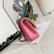 CHANEL CLASSIC HANDBAG PINK A01112 SIZE 25 CM - 2