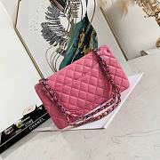 CHANEL CLASSIC HANDBAG PINK A01112 SIZE 25 CM - 5