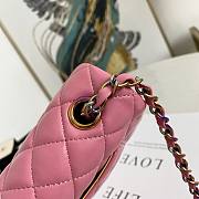 CHANEL SMALL CLASSIC FLAP BAG PINK A01116 SIZE 20 CM - 4