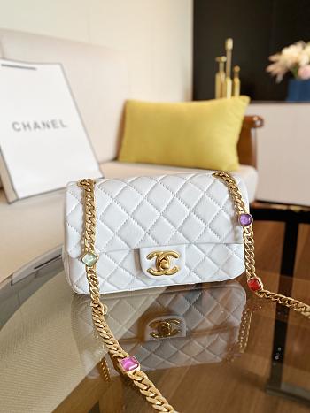 CHANEL FLAP BAG WHITE