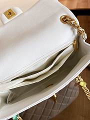 CHANEL FLAP BAG WHITE - 5