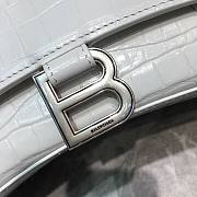 BALENCIAGA HOURGLASS SMALL TOP HANDLE BAG WHITE 5935461 SIZE 23x10x14 CM - 2