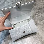 BALENCIAGA HOURGLASS SMALL TOP HANDLE BAG WHITE 5935461 SIZE 23x10x14 CM - 3