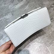 BALENCIAGA HOURGLASS SMALL TOP HANDLE BAG WHITE 5935461 SIZE 23x10x14 CM - 5
