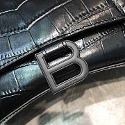 BALENCIAGA HOURGLASS SMALL TOP HANDLE BAG BLACK 5935461 SIZE 23x10x14 CM - 5