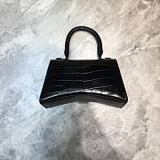 BALENCIAGA HOURGLASS SMALL TOP HANDLE BAG BLACK 5935461 SIZE 23x10x14 CM - 6