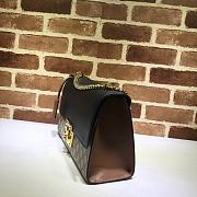 GUCCI PADLOCK MEIDUM GG SHOULDER BAG BLACK 409486 SIZE 30 x 19 x 10  CM - 4