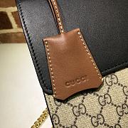 GUCCI PADLOCK MEIDUM GG SHOULDER BAG BLACK 409486 SIZE 30 x 19 x 10  CM - 6