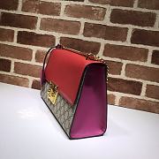 GUCCI PADLOCK MEIDUM GG SHOULDER BAG RED 409486 SIZE 30 x 19 x 10 CM - 4