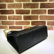 GUCCI PADLOCK MEIDUM GG SIGNATURE SHOULDER BAG BLACK 409486 SIZE 30 CM - 6