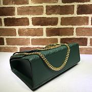 GUCCI PADLOCK MEIDUM GG SIGNATURE SHOULDER BAG GREEN 409486 SIZE 30 CM - 5