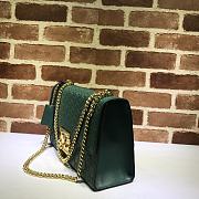 GUCCI PADLOCK MEIDUM GG SIGNATURE SHOULDER BAG GREEN 409486 SIZE 30 CM - 4