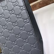 GUCCI PADLOCK MEIDUM GG SIGNATURE SHOULDER BAG GRAY 409486 SIZE 30 CM - 2