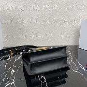 PRADA SAFFIANO LEATHER SYMBOLE BAG BLACK 1BD270 SIZE 20x14x7 CM - 2