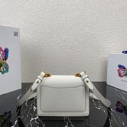 PRADA SAFFIANO LEATHER SYMBOLE BAG WHITE 1BD270 SIZE 20x14x7 CM - 3