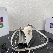 PRADA SAFFIANO LEATHER SYMBOLE BAG WHITE 1BD270 SIZE 20x14x7 CM - 6