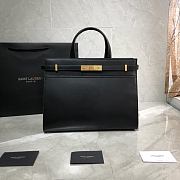 YSL MANHATTAN SMALL SHOPPING BAG BLACK 568702 SIZE 32x25x12 CM - 1