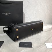 YSL MANHATTAN SMALL SHOPPING BAG BLACK 568702 SIZE 32x25x12 CM - 3