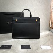 YSL MANHATTAN SMALL SHOPPING BAG BLACK 568702 SIZE 32x25x12 CM - 6