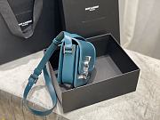 YSL SOLFERINO SMALL SATCHEL TURQUOISE GREEN 634306 SIZE 19x13x5 CM - 6