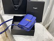 YSL SOLFERINO SMALL SATCHEL ELECTRIC BLUE 634306 SIZE 19x13x5 CM - 6