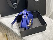 YSL SOLFERINO SMALL SATCHEL ELECTRIC BLUE 634306 SIZE 19x13x5 CM - 5