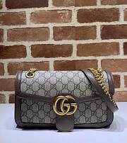 GUCCI GG SUPREME MARMONT SMALL BROWN ‎443497 SIZE 26 x 15 x 7 CM - 1