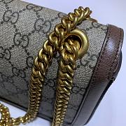 GUCCI GG SUPREME MARMONT SMALL BROWN ‎443497 SIZE 26 x 15 x 7 CM - 6