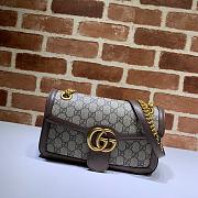 GUCCI GG SUPREME MARMONT SMALL BROWN ‎443497 SIZE 26 x 15 x 7 CM - 5