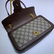 GUCCI GG SUPREME MARMONT SMALL BROWN ‎443497 SIZE 26 x 15 x 7 CM - 4