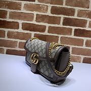 GUCCI GG SUPREME MARMONT SMALL BROWN ‎443497 SIZE 26 x 15 x 7 CM - 2