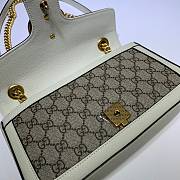 GUCCI GG SUPREME MARMONT SMALL WHITE ‎443497 SIZE 26 x 15 x 7 CM - 4