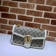GUCCI GG SUPREME MARMONT SMALL WHITE ‎443497 SIZE 26 x 15 x 7 CM - 3