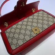 GUCCI GG SUPREME MARMONT SMALL RED ‎443497 SIZE 26 x 15 x 7 CM   - 2
