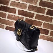GUCCI GG MARMONT SMALL MATELASSÉ BLACK SIZE26CM - 3