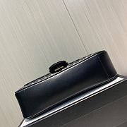 GUCCI GG MARMONT SMALL MATELASSÉ BLACK SIZE26CM - 4