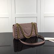 GUCCI GG MARMONT SMALL MATELASSÉ DUSTY PINK ‎443497 SIZE 26 x 15.5 x 6 CM - 4