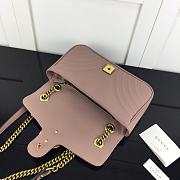 GUCCI GG MARMONT SMALL MATELASSÉ DUSTY PINK ‎443497 SIZE 26 x 15.5 x 6 CM - 6