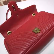 GUCCI GG MARMONT SMALL MATELASSÉ RED ‎443497 SIZE 26 x 15.5 x 6 CM - 6