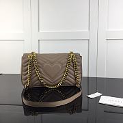 GUCCI GG MARMONT SMALL MATELASSÉ KINGSPOT GRAY ‎443497 SIZE 26 x 15.5 x 6 CM - 6