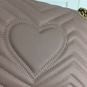 GUCCI GG MARMONT SMALL MATELASSÉ KINGSPOT GRAY ‎443497 SIZE 26 x 15.5 x 6 CM - 3