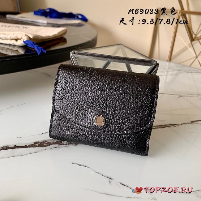 LV IRIS XS WALLET BLACK M67498 SIZE 9.8 x 7.8 x 1 CM - 1