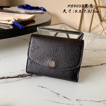LV IRIS XS WALLET BLACK M67498 SIZE 9.8 x 7.8 x 1 CM