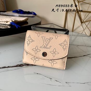 LV IRIS XS WALLET CREAM M67498 SIZE 9.8 x 7.8 x 1 CM