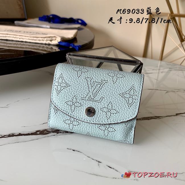 LV IRIS XS WALLET SKY BLUE M67498 SIZE 9.8 x 7.8 x 1 CM - 1